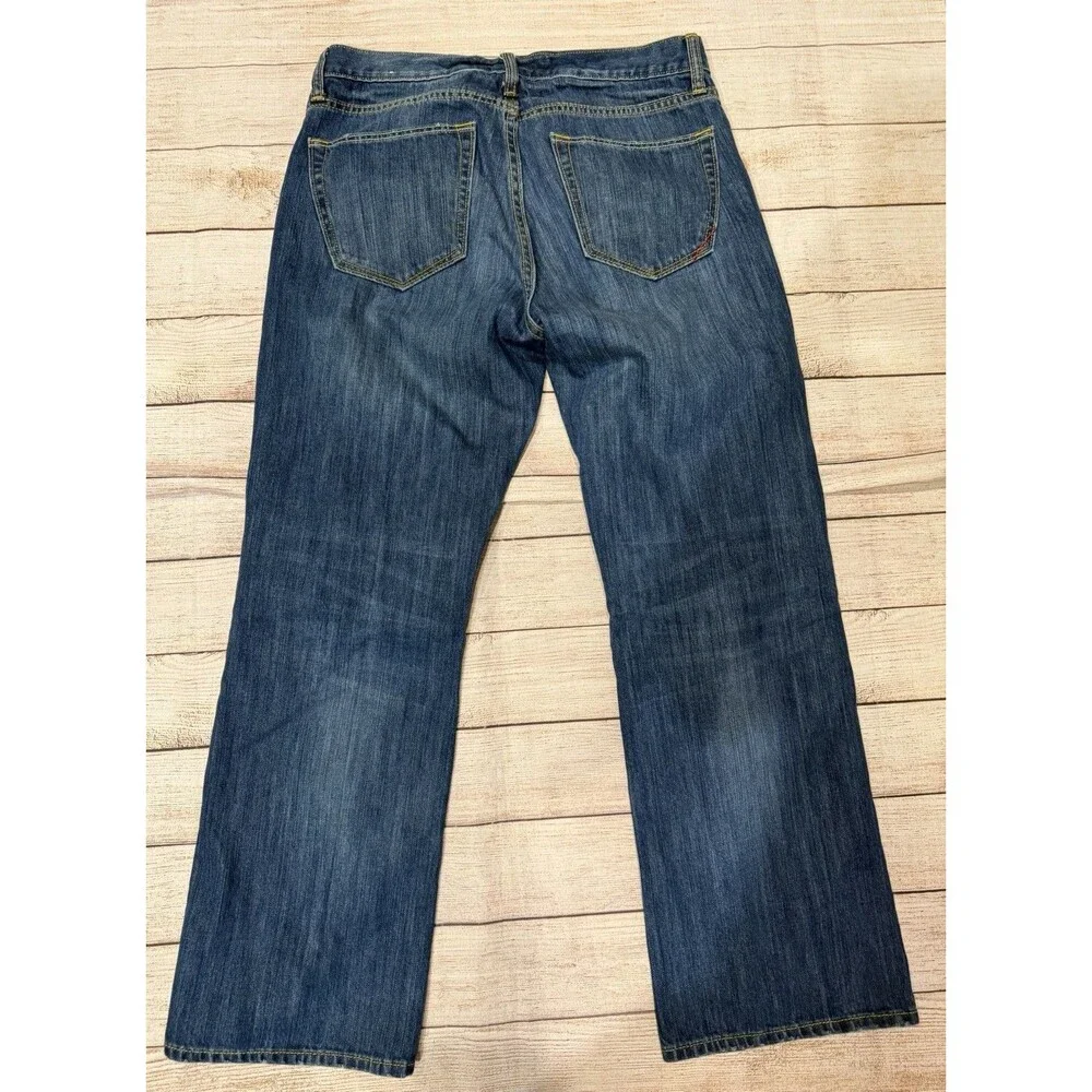 Banana Republic Jeans Men's Medium Wash Denim Stretch Relaxed Straight - 31x30